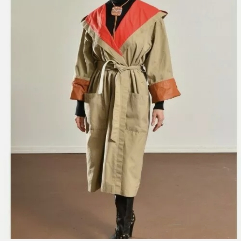 VINTAGE* LACOSTE WOMEN'S TRENCH COAT JACKET